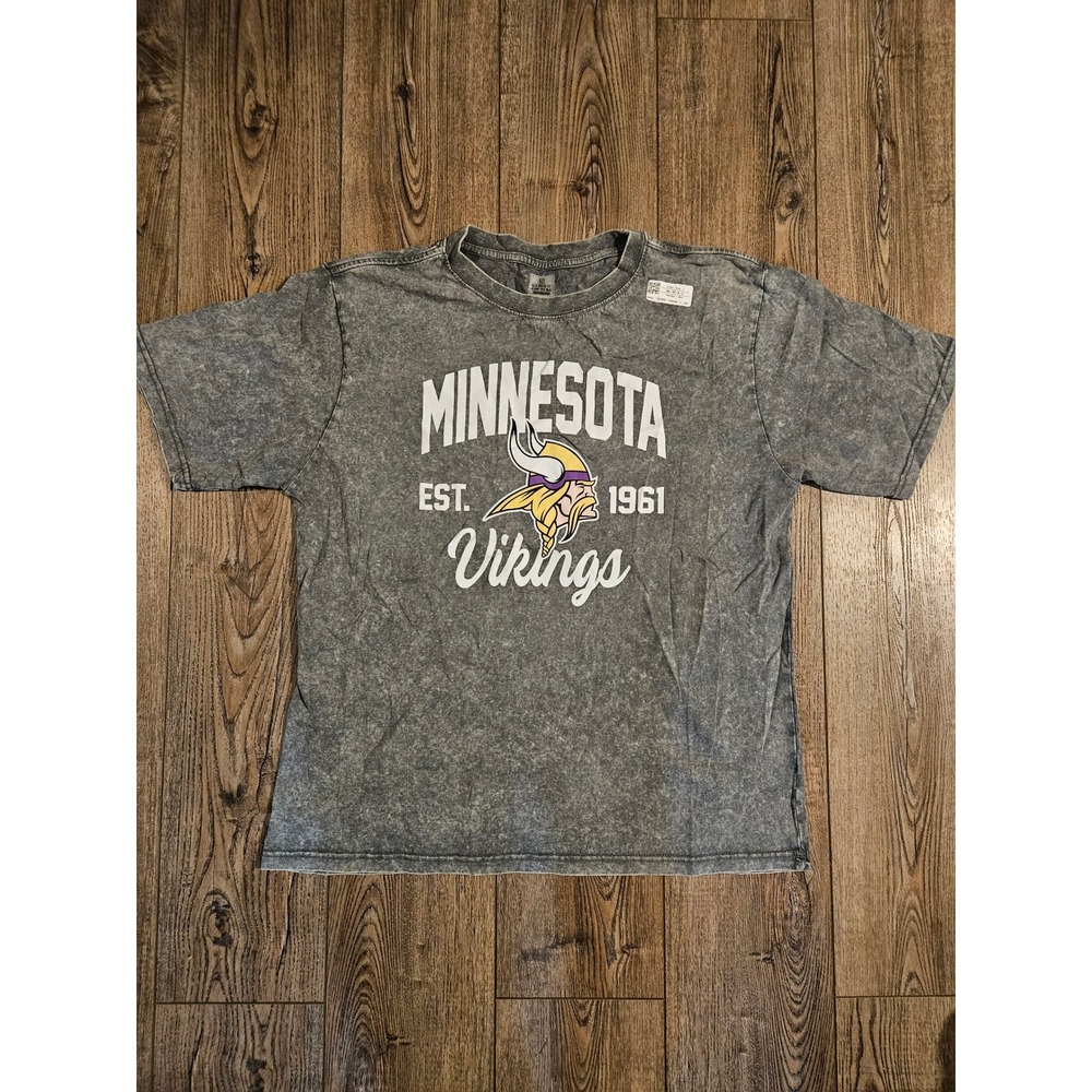 Minnesota Vikings Gameday Couture T-shirt Gray Size L Unisex